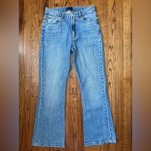 ASOS Design Flared Jeans in Light Blue 30W/30L